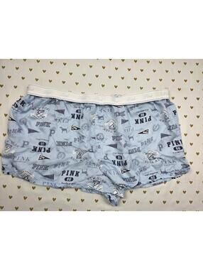 Victorias Secret UNIVERSITY Boxers Sleep Shorts Boxy Pajama Bottoms XL